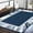 blue, variant on Washable Modern Bordered Area Rug, Geometric Soft Low Pile Floor Carpet, Non-Slip, Stain Resistant, Non-Shedding Indoor Accent Rug