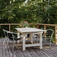 thumbnail image 3 of Flash Furniture Lila Commercial Metal Indoor-Outdoor Restaurant Stack Chair with Triple Slat Black Faux Teak Back, 3 of 11