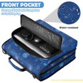 thumbnail image 6 of Zipper Binder with Shoulder Strap 2 inch 3 Ring Waterproof File Folder Organizer Bag 500 Sheet Jellyfish and Starfish Pattern, 6 of 8