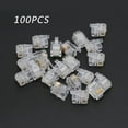 thumbnail image 1 of 100 Pcs Câble Modulaire RJ12 6P6C pour Connecteurs de Téléphone Prises en Cristal Autres, 1 of 5