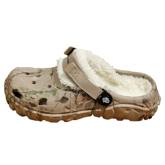 Women And Men Lined Clogs Memory Foam Warm Fuzzy Slippers Winter Indoor Outdoor Slipper Slippers