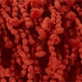 thumbnail image 4 of Mina Victory Shag Hand Knotted Fugga Modern Polyester Throw Pillow in Orange, 4 of 6