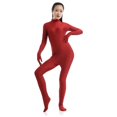thumbnail image 3 of Mono de cuerpo entero ajustado de spandex negro Zentai, traje unisex Zentai, traje de cuerpo entero para mujer, ropa de baile, 3 of 5