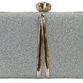 thumbnail image 2 of Bolso de mano de PU Bolso cruzado duradero con lentejuelas para asistir a banquetes (Plata) Tmvgtek Para Estrenar, 2 of 3
