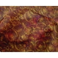 thumbnail image 4 of oneOone Silk Tabby Brown Fabric Batik Sewing Craft Projects Fabric Prints By Yard 42 Inch Wide, 4 of 4
