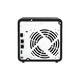 thumbnail image 3 of Servidor NAS QNAP 4 Bahías Procesador Quad Core 4 GB RAM negro 16.5, 3 of 3