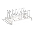 thumbnail image 1 of Expandable Pans & Pots Lid Organizer Rack Under Cabinet-Rubber-Dipped Pan Organizer Rack for Kitchen Cabinet Organizer A, 1 of 5