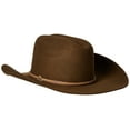 thumbnail image 3 of Stetson Unisex Powder River 4X Felt Cowboy Hat Mink 7 3/8, 3 of 10