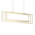 thumbnail image 3 of Elan Lighting - Jestin - 130W 3 LED Linear Chandelier In Minimalist Style-12.75, 3 of 13