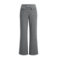 thumbnail image 5 of DuoJiaJ Womens Wide Leg Pants, Knit High Waist Relaxed Casual Trousers Gray XXL, 5 of 5