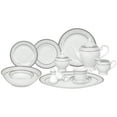 thumbnail image 2 of Lorenzo 57 Piece Porcelain Dinnerware Set, Service For 8, Porcelain, 2 of 5