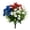 B, variant on JHEHF 4th Of July Patriotic Artificial Flowers Red White Blue Silk Flower with Leaves Realistic Flower for Independence Day Balcony Porch Patio Yard Garden Arrangement