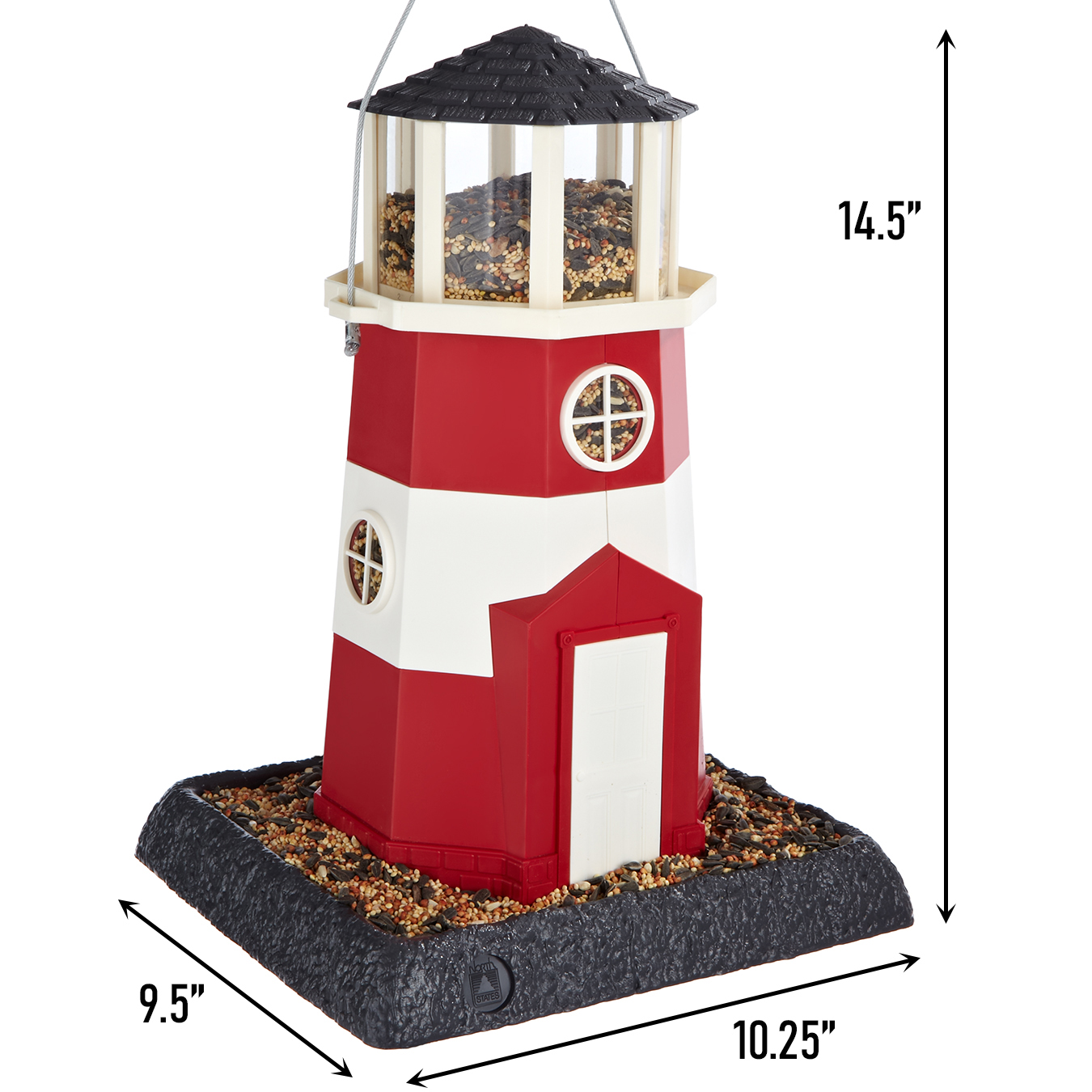 North States Village Collection Lighthouse Bird Feeder, 8 Lb photo 6
