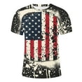 thumbnail image 5 of UVEASISHA Men's Patriotic Tee Shirts,Big and Tall 4th of July T Shirts for Men Vintage American Flag Graphic Tees Summer Casual Short Sleeve Crewneck Tops Deals of Today 2024, 5 of 5