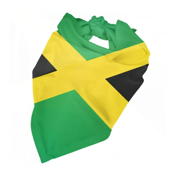 Jamaica Flag Dog Bandana Dog Scarf Adjustable Bib Handkerchief Accessories For Small Medium Large Dogs