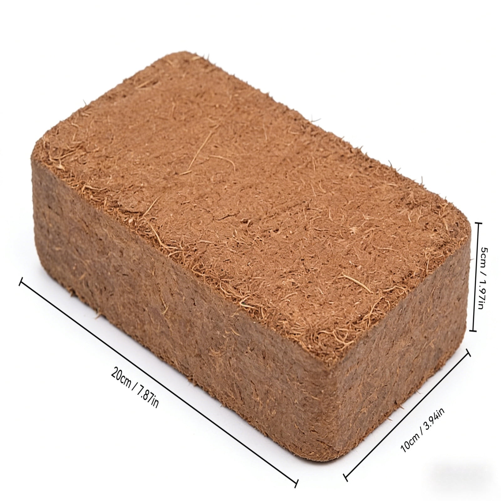 Xheghe Coconuts Brick Organic Soil - Versatile Growing Medium for Vegetables, Flowers & Plants - Ideal for Indoor & Outdoor Gardening