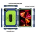 thumbnail image 2 of SOATUTO for iPad Air 6 5 4 10.9 2024 2022 2020 iPad Pro 11 Case 2022 with Handle 360° Kickstand Protective Armmor Case for iPad Pro 11 inch, iPad Air 6th  5th 4th Gen 10.9 Navy+Green, 2 of 7