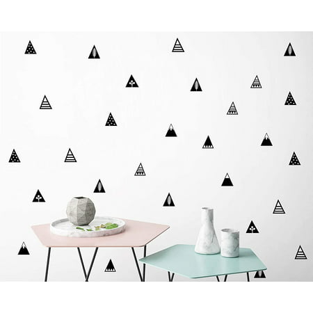 Mountain Wall Decals 8 Diffe Pattern Removable Vinyl Stickers For Kid Kids Boy Girl Bedroom Nursery Decor A16 Black Canada - Wall Pattern Decals For Nursery