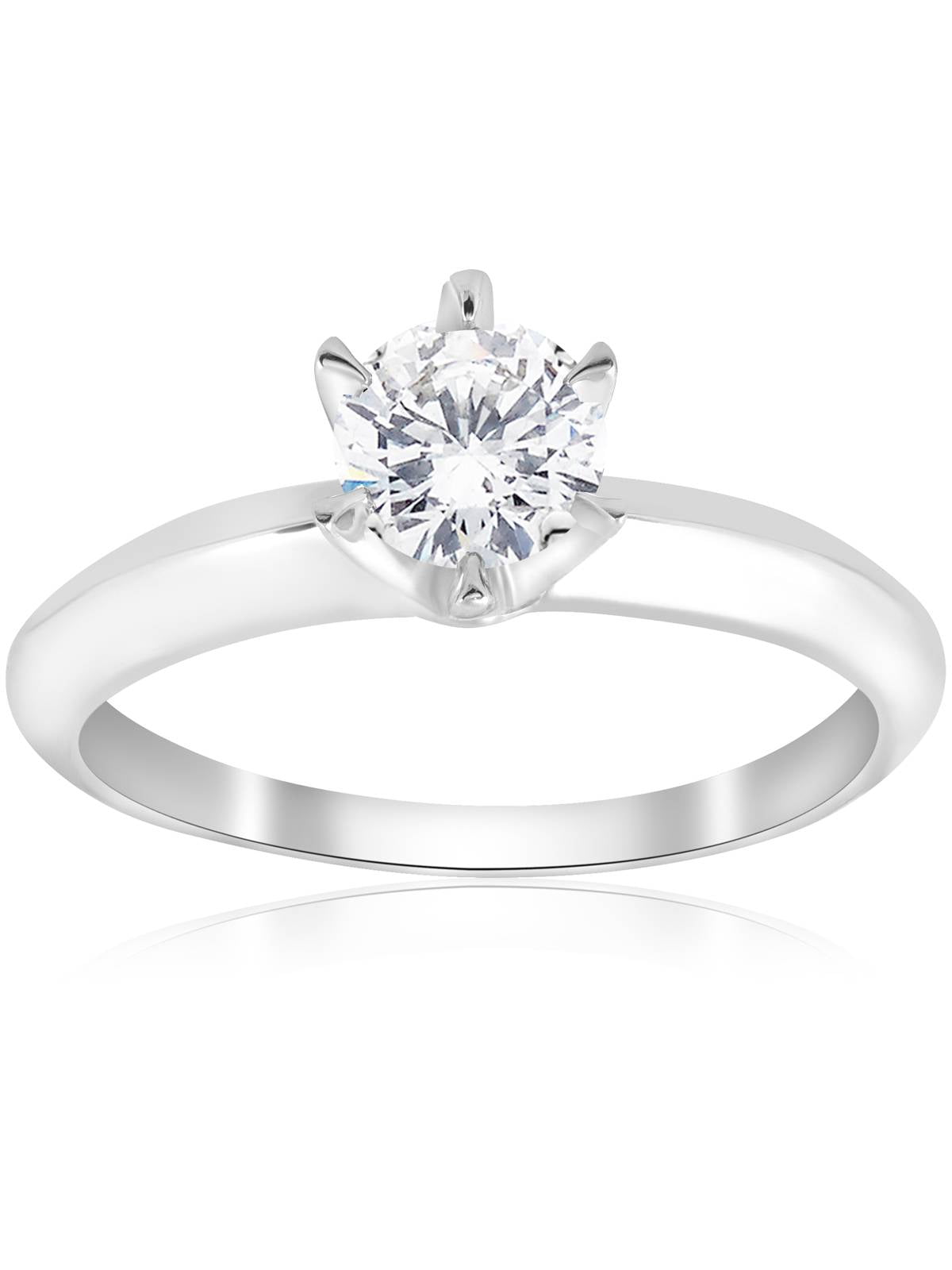 pompeii3 4ct round diamond solitaire engagement ring 14k white gold