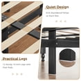 thumbnail image 6 of Sailvan Wood Bed Frame with Headboard, Queen Size Platform Bed Frame Solid Wood Bed with Slat Support & Under Storage, No Box Spring Needed, Easy Assembly, 6 of 9