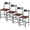 brown, variant on PU Leather Bar Stools Set of 2, Modern Counter Height Chairs with Curved Flat Iron Backrest & Footrest, 300 Lbs Capacity, Iron Tube Frame Kitchen Island Bar Stools, Dark Green