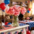 thumbnail image 6 of Beautynvta 12 Pcs 4th of July Cake Picks, Triangle Flags USA Toothpick Flags, Mini Stick Cupcake Toppers for Independence Day Cupcake Appetizers Party Decor, 6 of 6