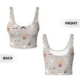 thumbnail image 5 of Lsque Various Rabbits Printed Women'S Sports Bra, Compression, Moisture Wicking, High-Impact Sports Bra For Women,Supportive sports bra-Medium, 5 of 9
