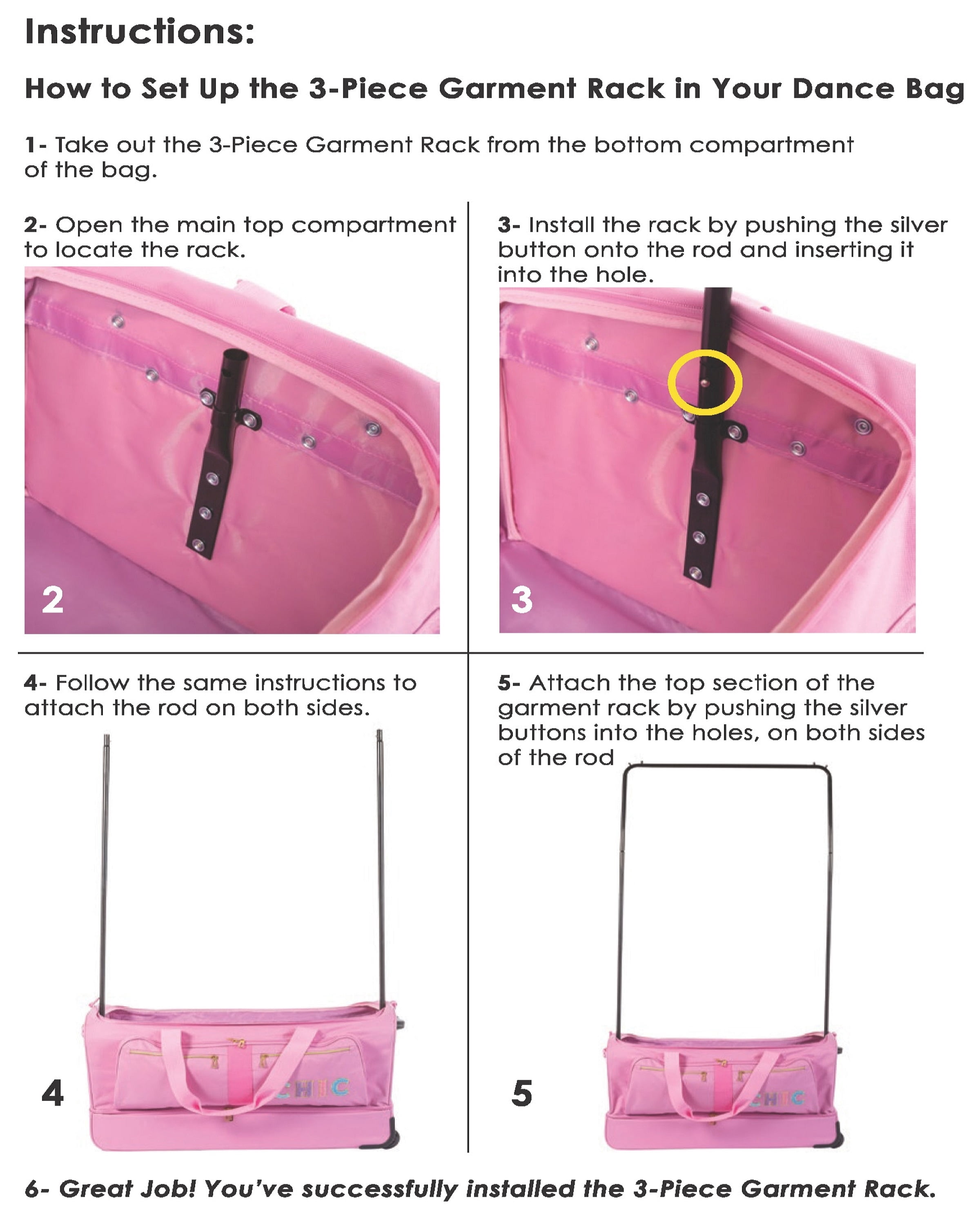 H-CHIC ROLLING DANCE BAG - Walmart.ca