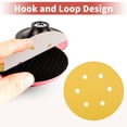 thumbnail image 5 of Unique Bargains 6 Inch 6 Hole Sanding Discs Round Hook and Loop Sandpaper 320 Grits - 50 PCS, 5 of 7