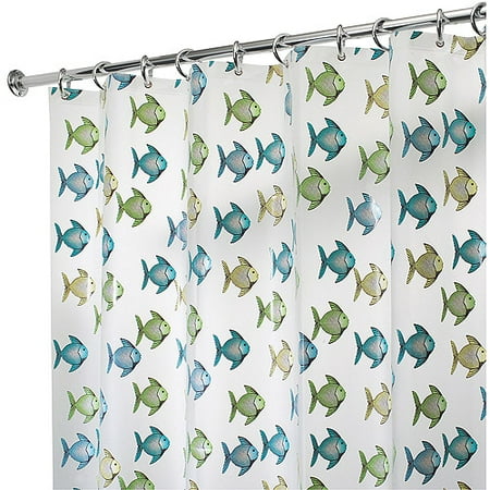 InterDesign Fishy EVA Shower Curtain