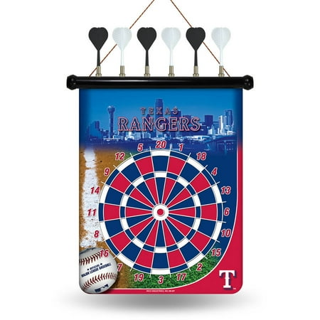 6 Magnetic Darts - Rico MLB Magnetic Dart Set, Texas Rangers