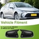 thumbnail image 2 of Reemplazo de tapa de espejo lateral izquierdo y derecho ABS negro para Toyota Corolla 2009-2013 de Unique Bargains, 2 of 7