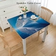 thumbnail image 2 of nygtbtfer Table Cloth Rectangle Tablecloth Outdoor Washable Winkle and Stain Resistant Spandex Table Cover for Kitchen Dining Tabletop Decoration, 2 of 7