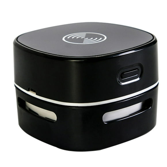 EeaseMX Mini aspiradora creativa de escritorio con cargador inalámbrico y colector de polvo inalámbrico