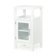 Brooklyn + Max Brockton 29.9 inch H x 15 inch W Floor Storage Bath Cabinet in Pure White