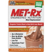 Met-Rx 468181 Engineered Nutrition Meal Replacement Chocolate Peanut Butter 18 Packets