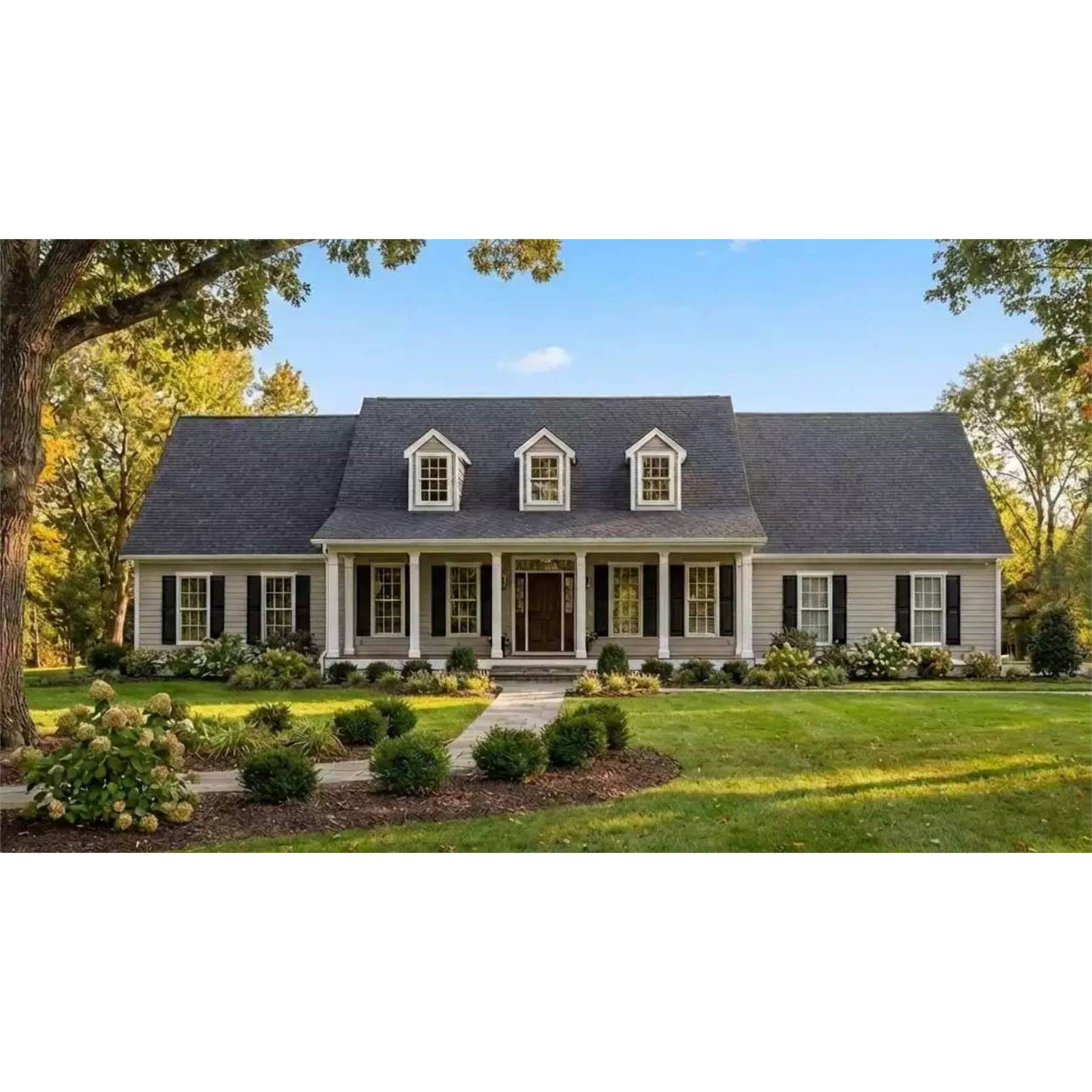 The House Designers: THD-5374 Builder-Ready Blueprints to Build a Country House Plan with Crawl Space Foundation (5 Printed Sets)