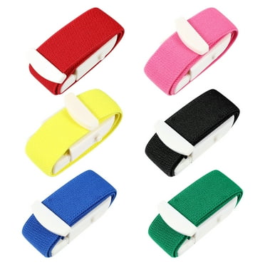 Ferencaa Healifty 6pcs ABS Tourniquet Elastic First Aid Tourniquet Quick Release Emergency Buckle Band (Mixed Color)