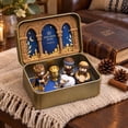 thumbnail image 7 of Mini Christmas Nativity Scene Set, Holy Family Figurines with Storage Box, Portable Religious Decor, Handcrafted Jesus Figurine for Holiday, 7 of 7