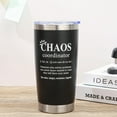 thumbnail image 4 of Thank You Gifts for Men, Coworker, Manager, Office, Teacher - Chaos Coordinator Tumbler- Birthday, Funny Administration Professional Gifts - Black 20oz, 4 of 6