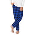thumbnail image 2 of Xecao Buffalo Plaid Blue Black Print Teenagers' Pajama Pants Long Sleep Pants Soft Elastic Waist Pajama Bottoms Elastic waist with 2 Pockets 5-16 Years-XS(5-6), 2 of 6