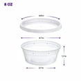 thumbnail image 4 of Pantry Value [8 oz. - 48 Count Plastic Food Storage Deli Containers with Lids, Disposable Soup Containers With Lids - Perfect for Storing Soups, Sauces, and Snacks, 4 of 4