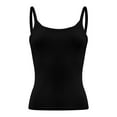 thumbnail image 2 of Strap Camisole Tank Tops for Women Basic Slim-Fit Cami Undershirts, 2 of 5