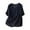 0766#Navy, variant on Embroidered Linen Shirts for Women Cotton Gauze Shirt Summer Boho Retro 3/4 Sleeve Dressy Casual Peasant Blouses Navy M