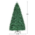thumbnail image 2 of Costway 8Ft Pre-Lit Hinged PVC Artificial Christmas Tree w/ 430 LED Lights & Stand Green, 2 of 9