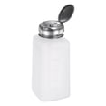 thumbnail image 1 of Dispensador de Alcohol Uxcell 250ml(8.5oz) Botella de Bomba de Líquido de Empuje con Tapa de Acero Inoxidable, Blanca, 1 of 6