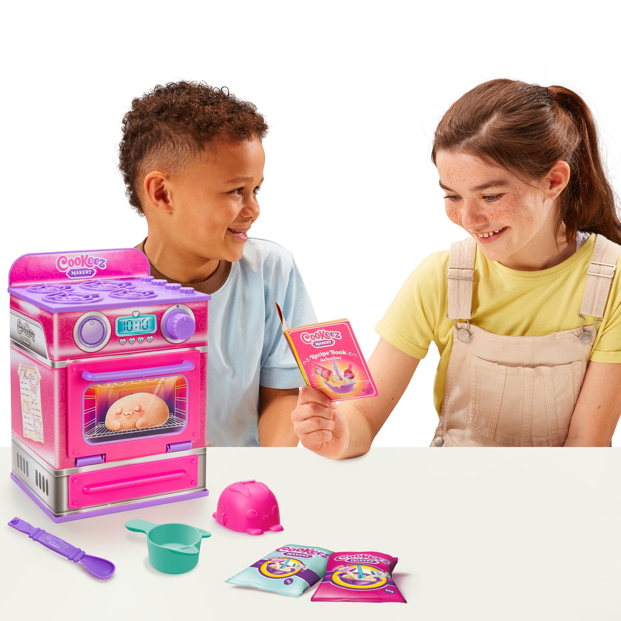 Cookeez Makery Cinnamon Treatz Pink Oven, Scented, Interactive Plush, Styles Vary, Ages 5+