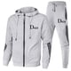 thumbnail image 2 of Conjunto de ropa deportiva sencilla para hombre, chaqueta con cremallera, Sudadera con capucha para correr, chándal para hombre, traje deportivo de otoño e invierno, alta calidad, nueva moda, 2 of 5