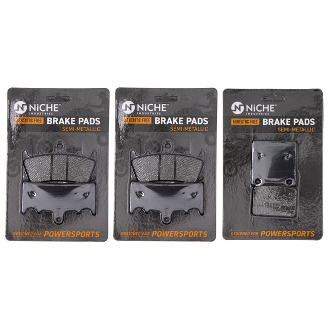 Niche Semi-Metallic Brake Pad Set for Kawasaki Ninja ZX12R Motorcycle MK1002448