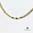 thumbnail image 5 of Collar de oro de 14 quilates con colgante de Rosa Ovalada, el mejor regalo unisex para madre, padre, novia, novio, ella, él, collar de cadena cubana de 14 quilates de Aria Jeweler Daily, 5 of 5
